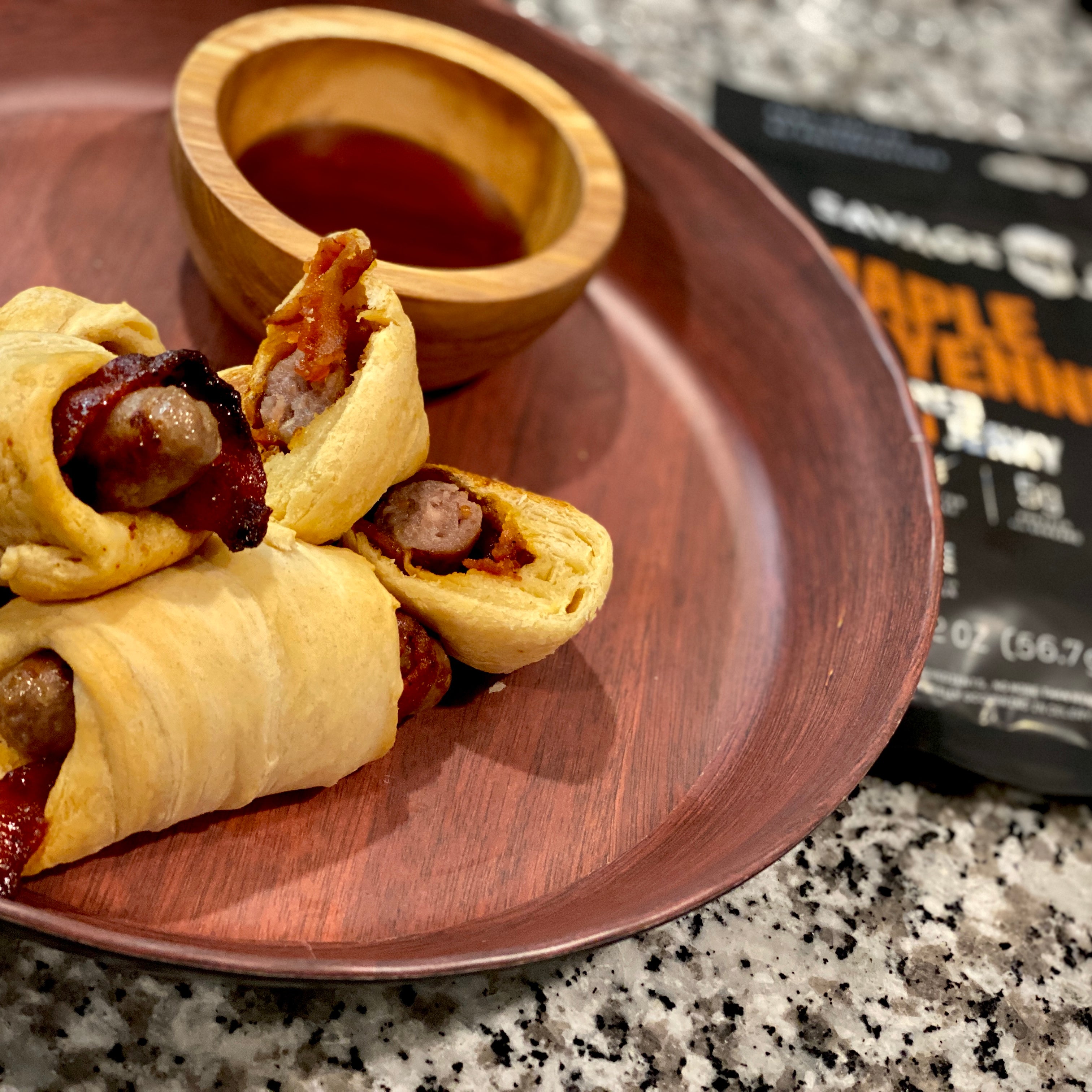 Savage Jerky Bacon-Wrapped Pigs in a Blanket