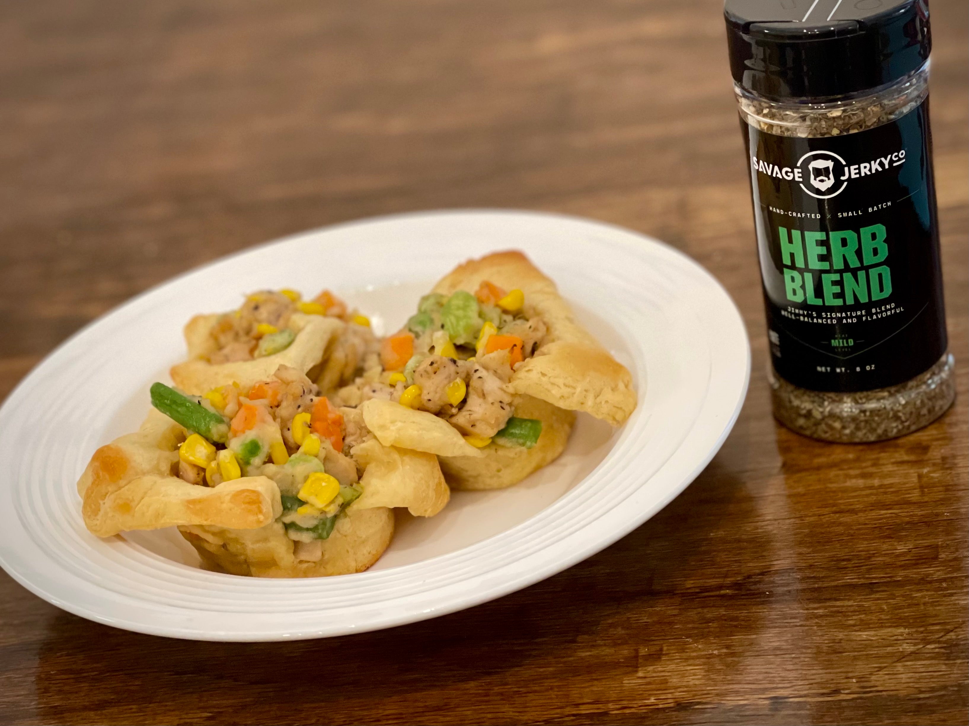 Herb Blend Open-Faced Pot Pies