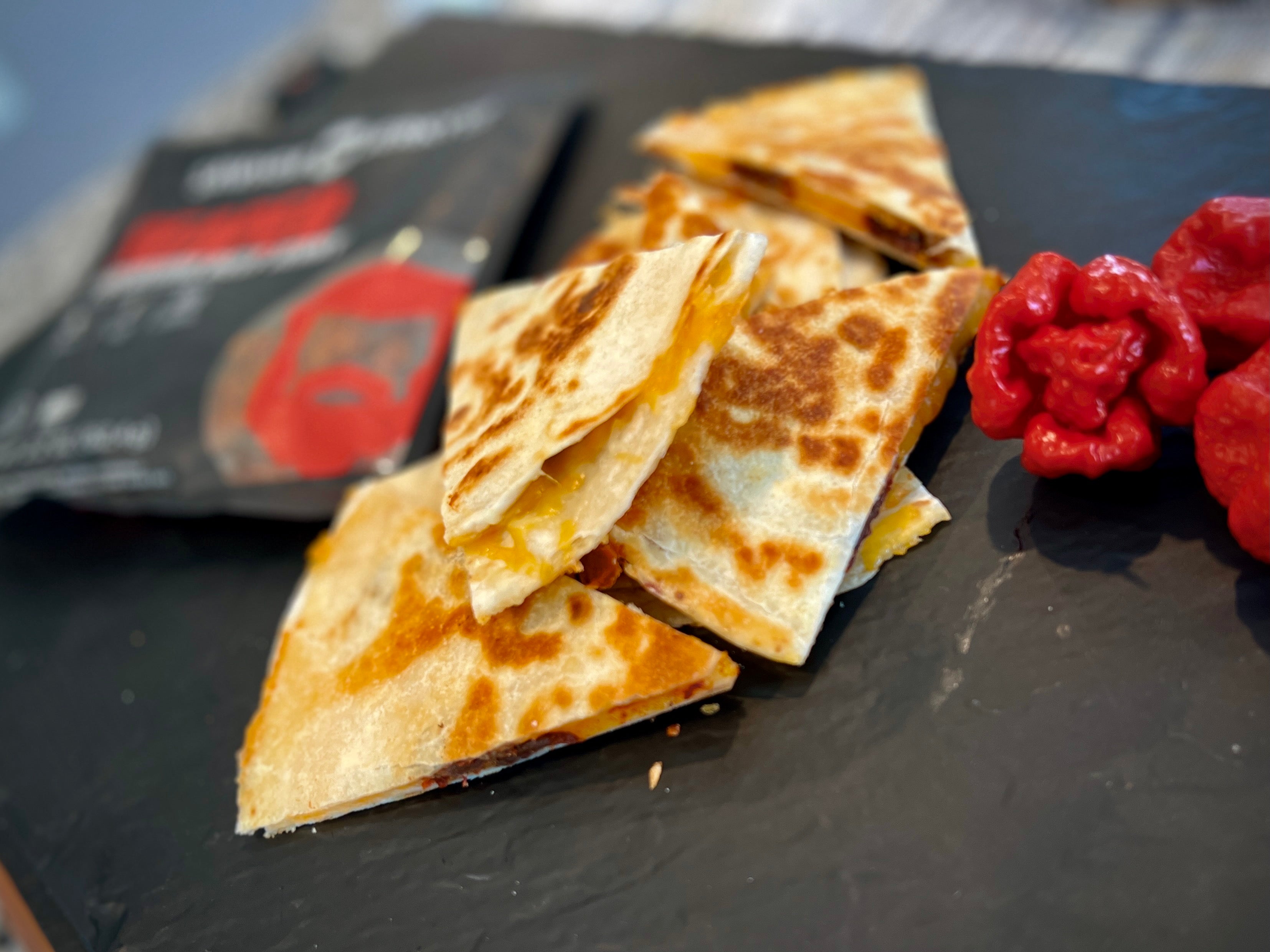 Savage Carolina Reaper Quesadillas