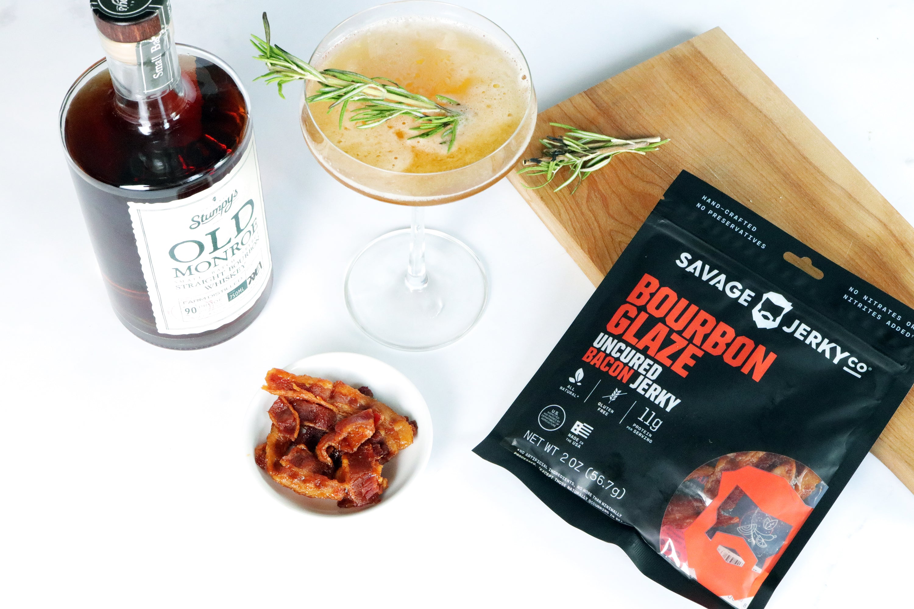 Smoked Rosemary Bourbon Sour