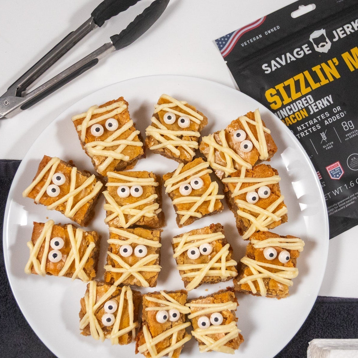 maple mummy blondies recipe