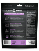 chili pepper bacon jerky packaging back