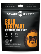 bold teriyaki beef jerky package front