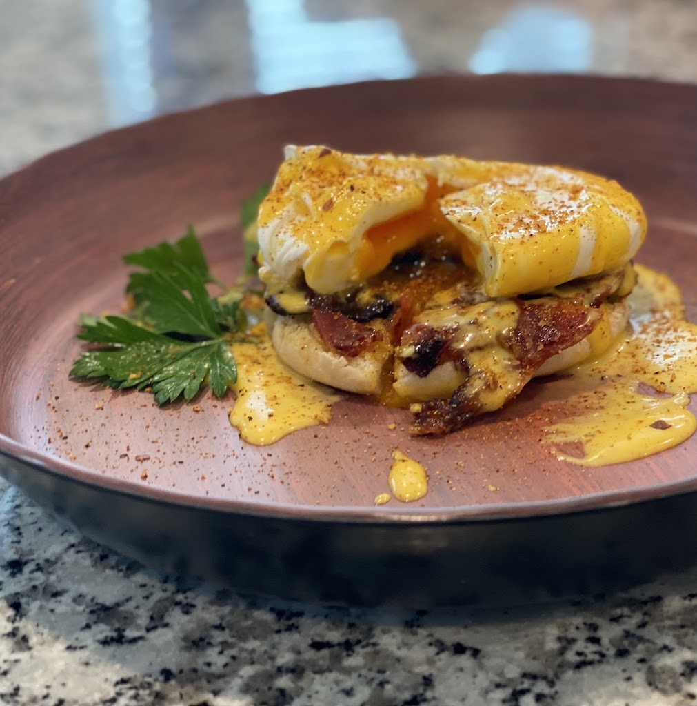 Sriracha Bacon Eggs Benedict