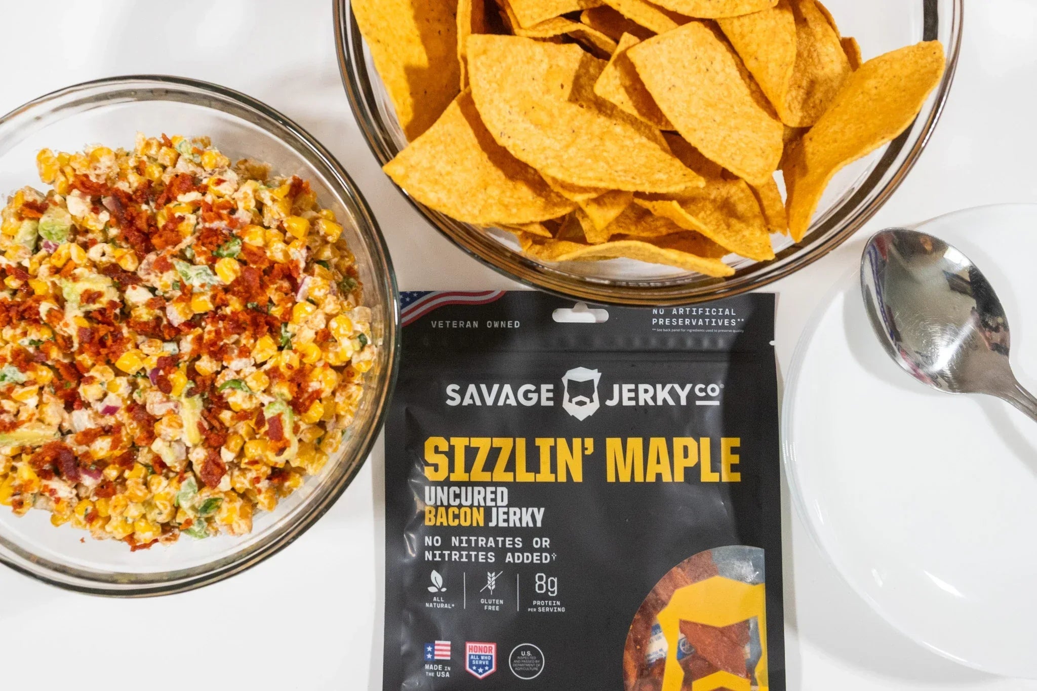 Bacon Jerky Street Corn Dip