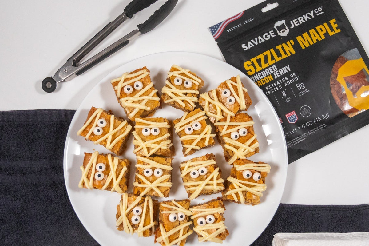 maple mummy blondies recipe