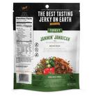 2.2oz Jammin' Jamaican Turkey Jerky Back of Bag With Nutrition and Ingredients