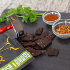 Perky Jerky Keto Friendly Chimichurri Wagyu Beef Jerky spices