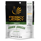 Perky Jerky Jammin' Jamaican Turkey 2.2oz Bag