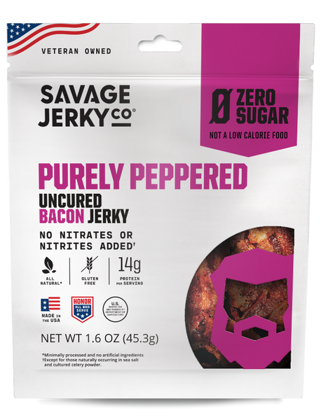 【Foil】解体するオーグ/Butcher Orgg[ONS] 英語 Purely Peppered All Natural Zero Sugar Beef Jerky – 2Bold Brands