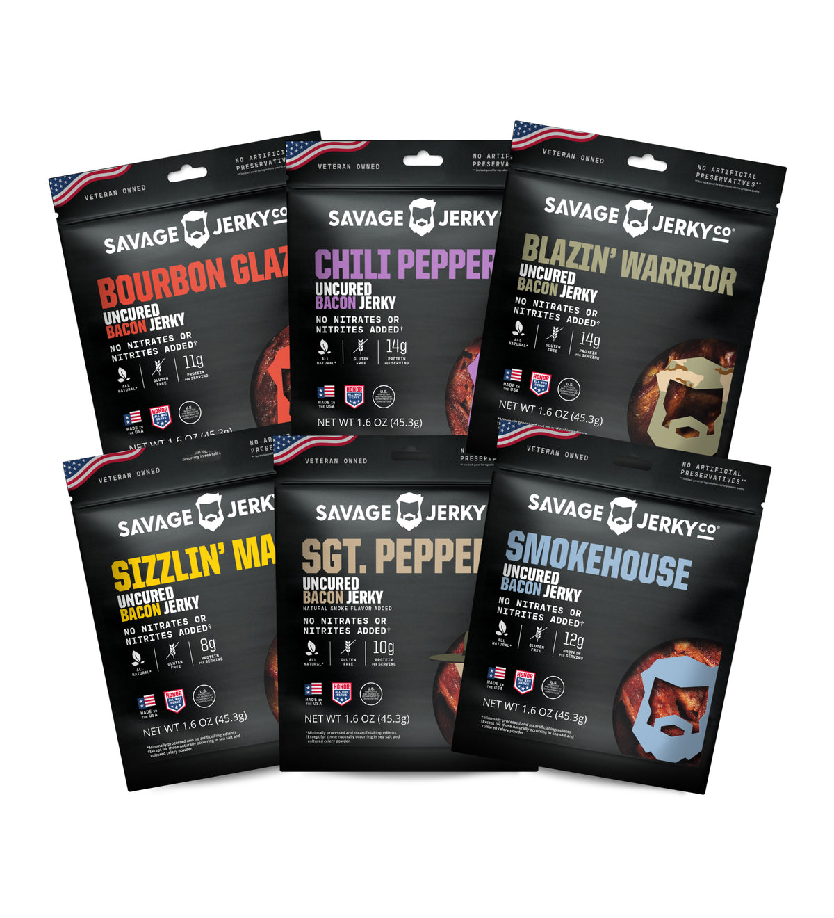 Bacon Jerky Sampler Pack