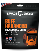 Savage Jerky Co. Buff Habanero beef jerky package