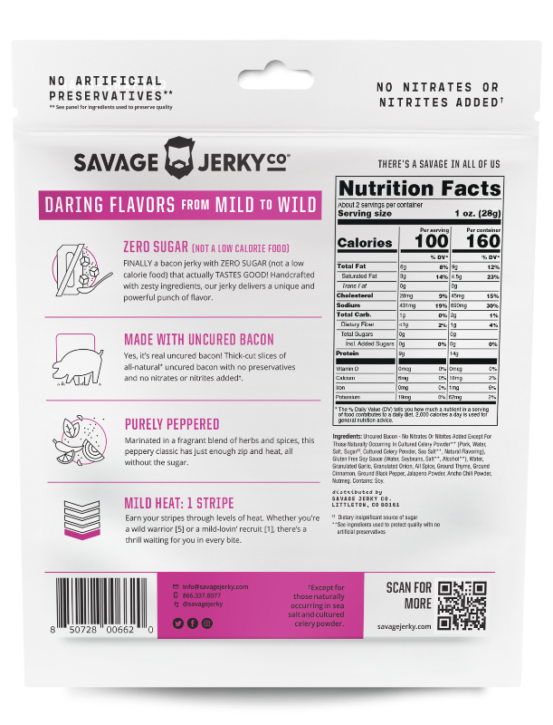 Zero Sugar Purely Peppered