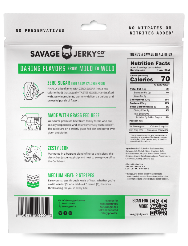 Zero Sugar Zesty Jerk