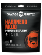habanero mojo beef jerky packaging front