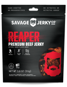 reaper beef jerky packaging front