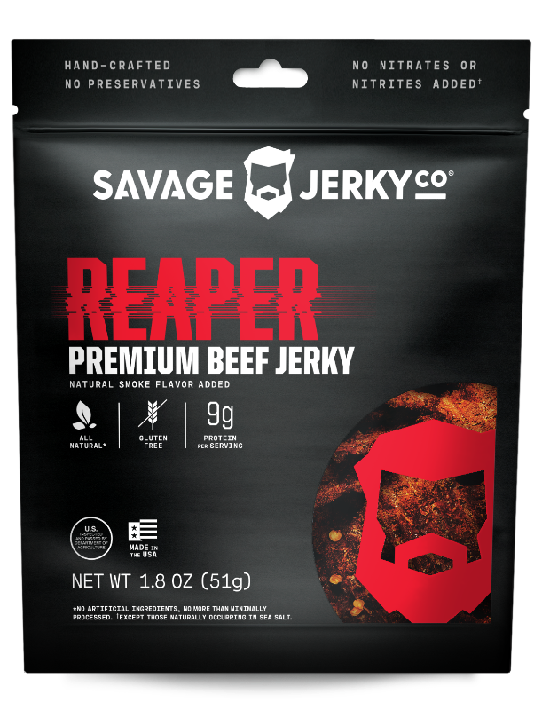 Carolina Reaper Beef Jerky Hottest Beef Jerky In The World Savage